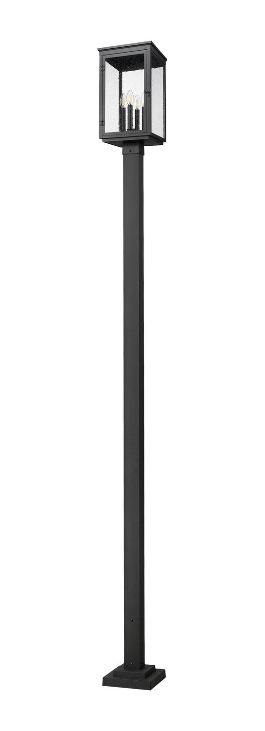 Z-Lite Canada - 5019PHBS-536P-BK - Four Light Outdoor Post Mount - Hartwell - Sand Black