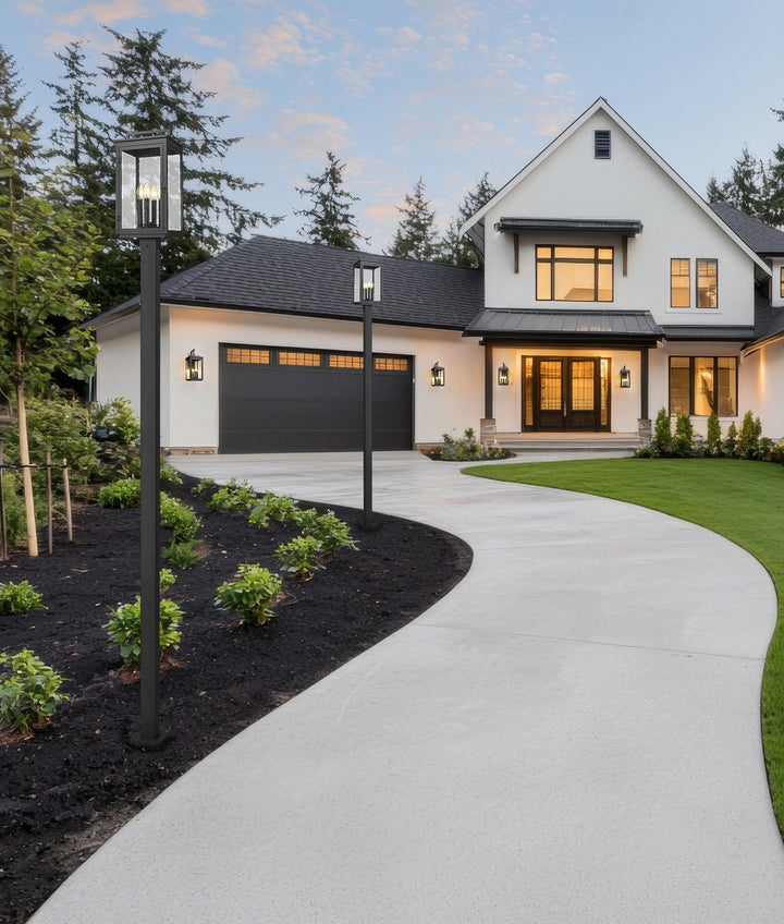 Z-Lite Canada - 5019PHBS-536P-BK - Four Light Outdoor Post Mount - Hartwell - Sand Black