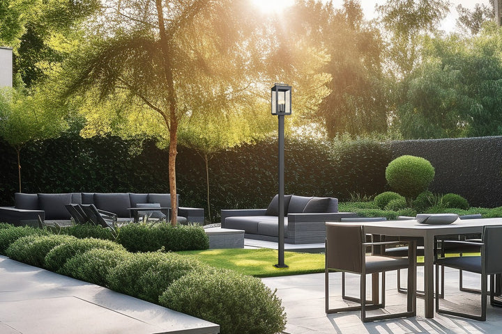 Z-Lite Canada - 5019PHBS-536P-BK - Four Light Outdoor Post Mount - Hartwell - Sand Black