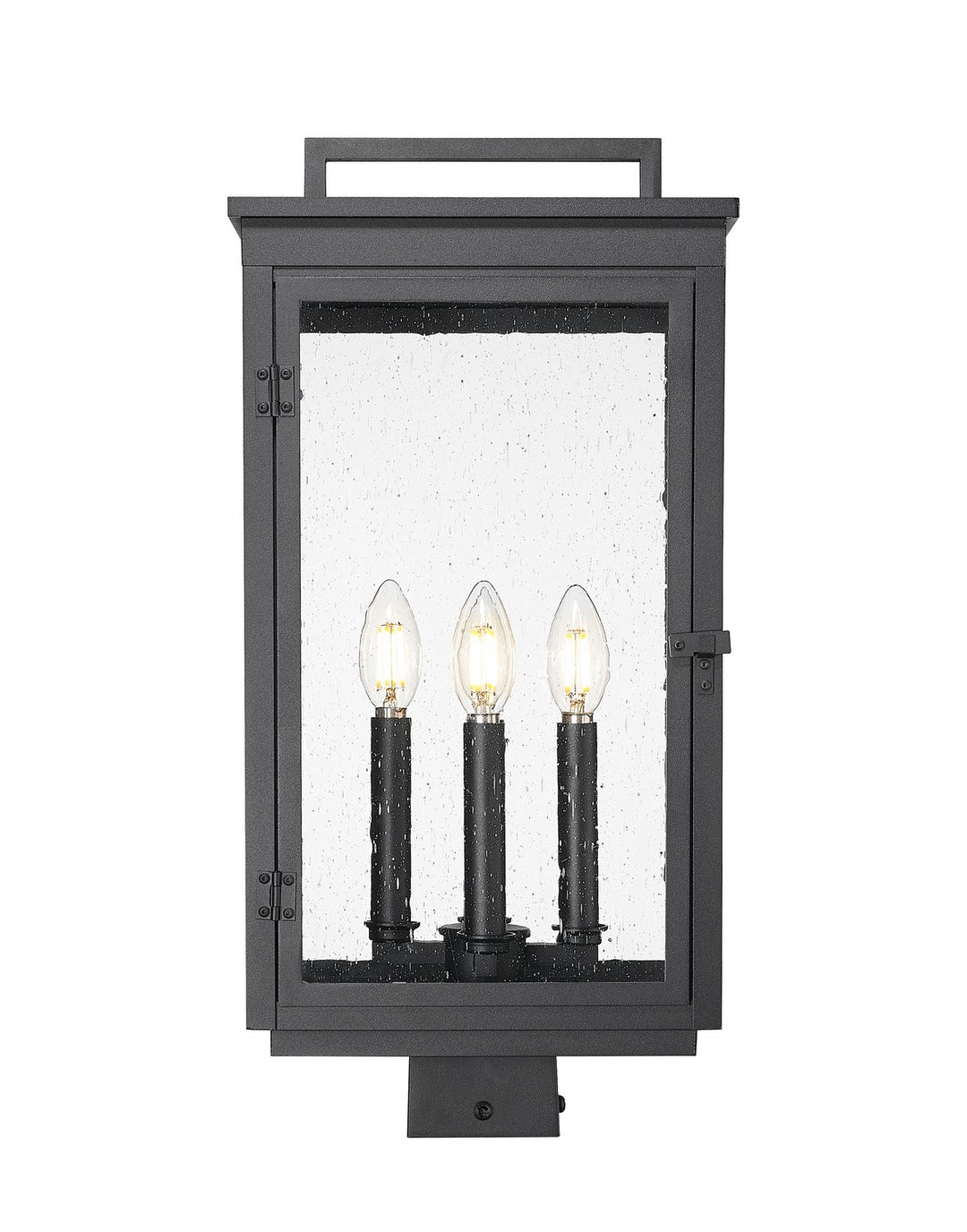 Z-Lite Canada - 5019PHBS-BK - Four Light Outdoor Post Mount - Hartwell - Sand Black