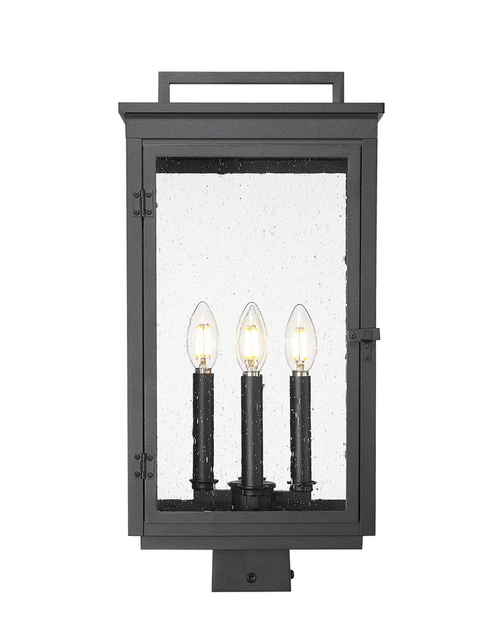 Z-Lite Canada - 5019PHBS-BK - Four Light Outdoor Post Mount - Hartwell - Sand Black