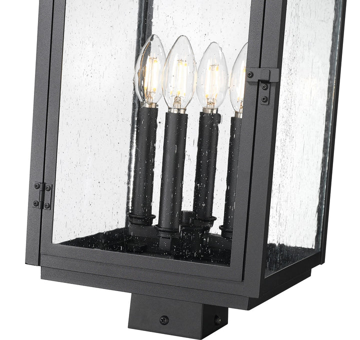 Z-Lite Canada - 5019PHBS-BK - Four Light Outdoor Post Mount - Hartwell - Sand Black