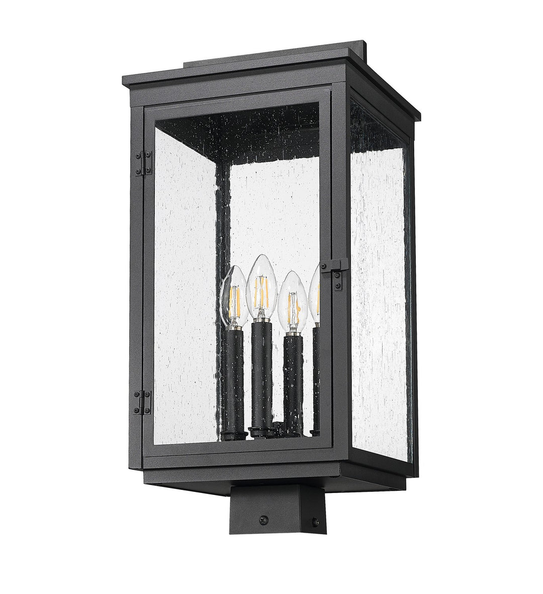 Z-Lite Canada - 5019PHBS-BK - Four Light Outdoor Post Mount - Hartwell - Sand Black