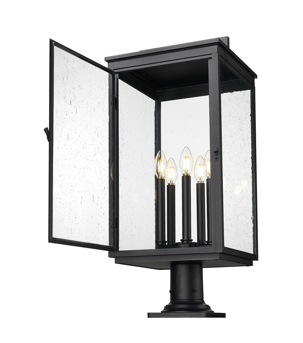 Z-Lite Canada - 5019PHXLR-533PM-BK - Five Light Outdoor Pier Mount - Hartwell - Sand Black