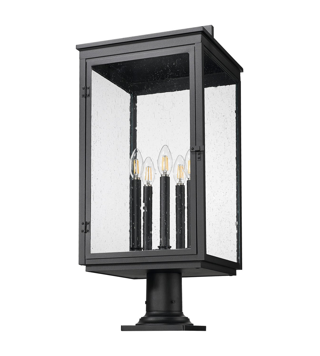Z-Lite Canada - 5019PHXLR-533PM-BK - Five Light Outdoor Pier Mount - Hartwell - Sand Black