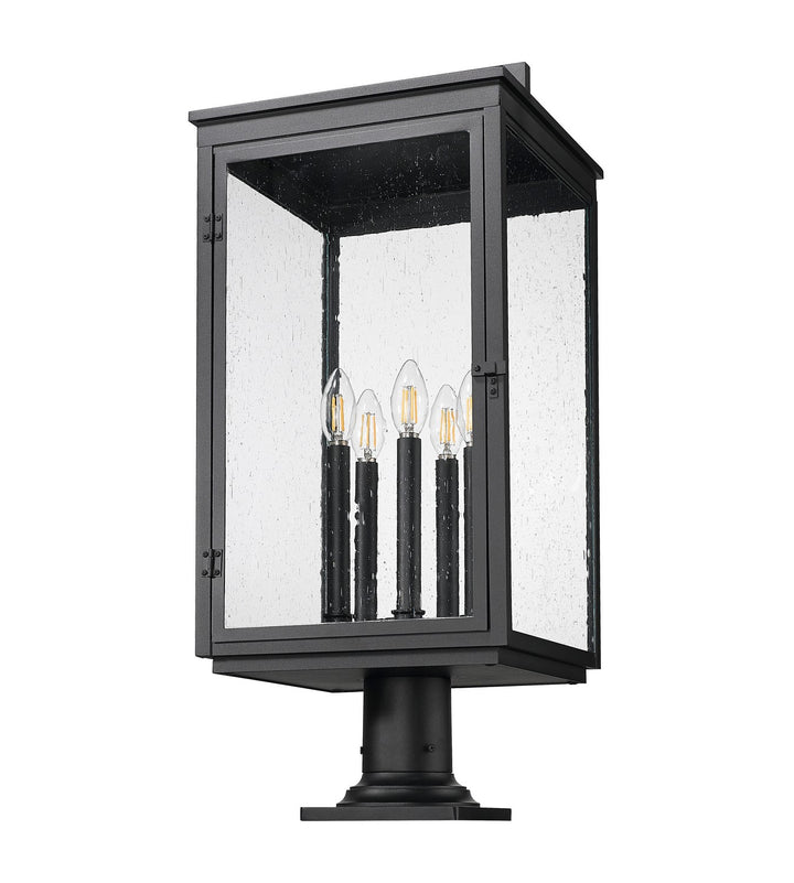 Z-Lite Canada - 5019PHXLR-533PM-BK - Five Light Outdoor Pier Mount - Hartwell - Sand Black