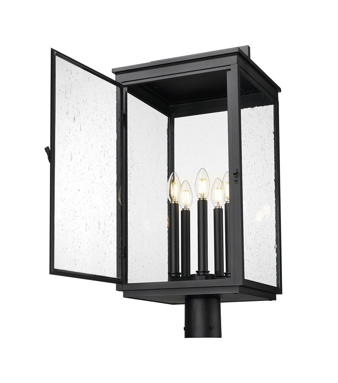 Z-Lite Canada - 5019PHXLR-BK - Five Light Outdoor Post Mount - Hartwell - Sand Black