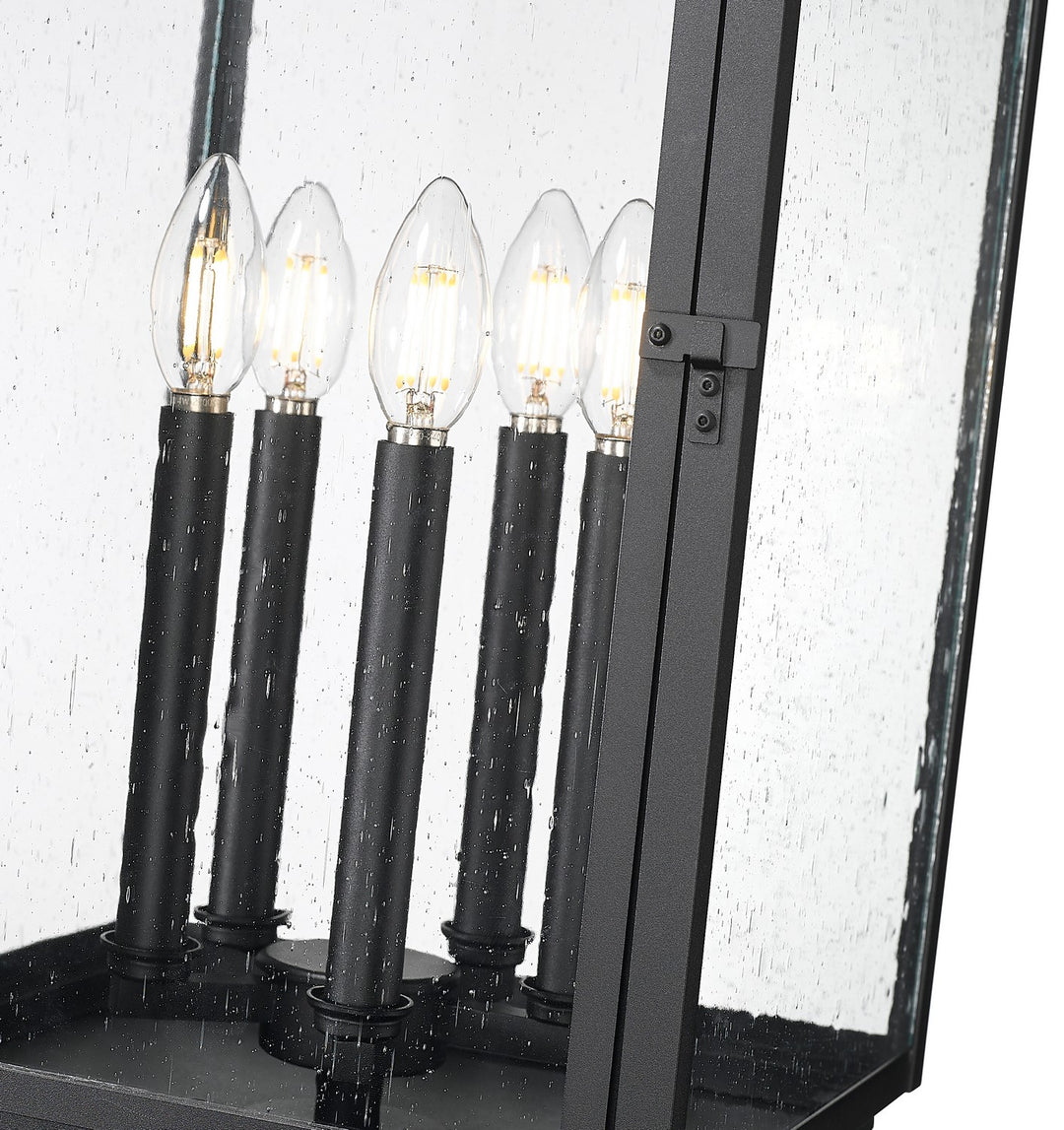 Z-Lite Canada - 5019PHXLR-BK - Five Light Outdoor Post Mount - Hartwell - Sand Black
