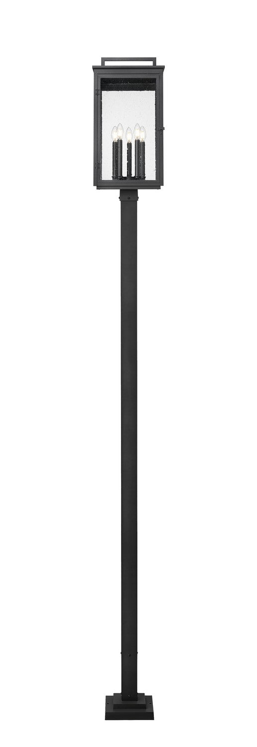 Z-Lite Canada - 5019PHXLS-536P-BK - Five Light Outdoor Post Mount - Hartwell - Sand Black