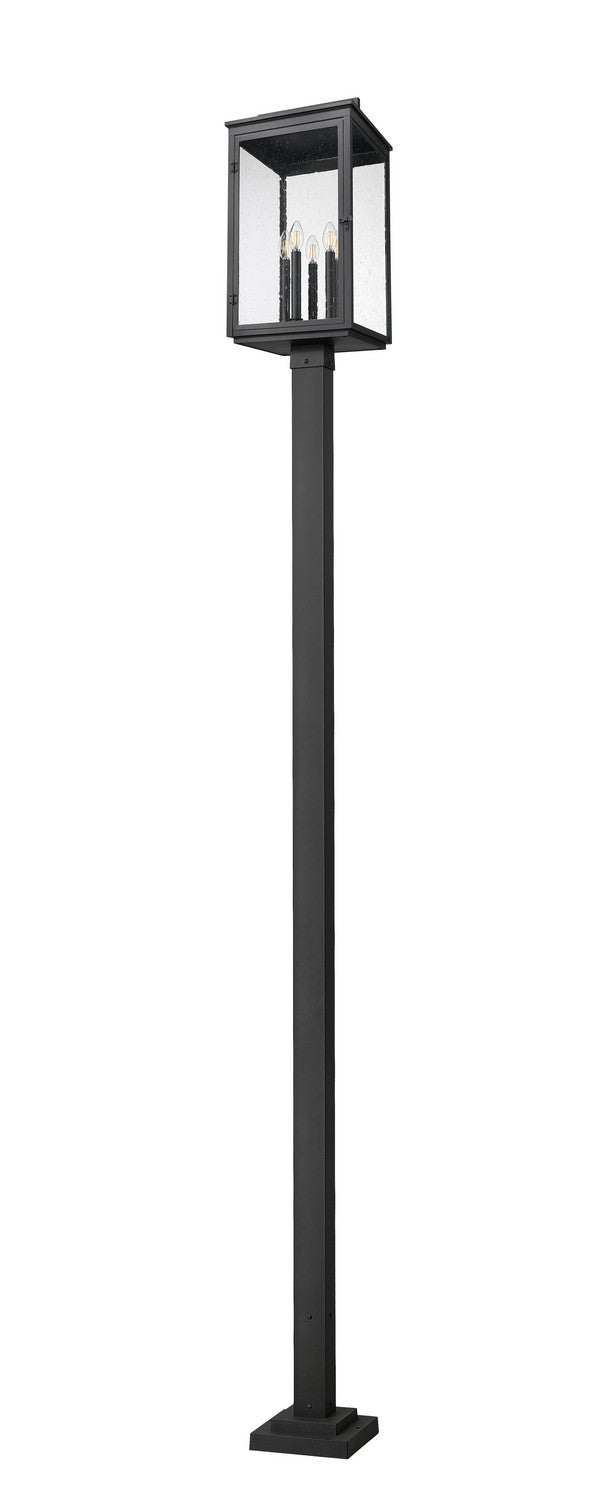 Z-Lite Canada - 5019PHXLS-536P-BK - Five Light Outdoor Post Mount - Hartwell - Sand Black