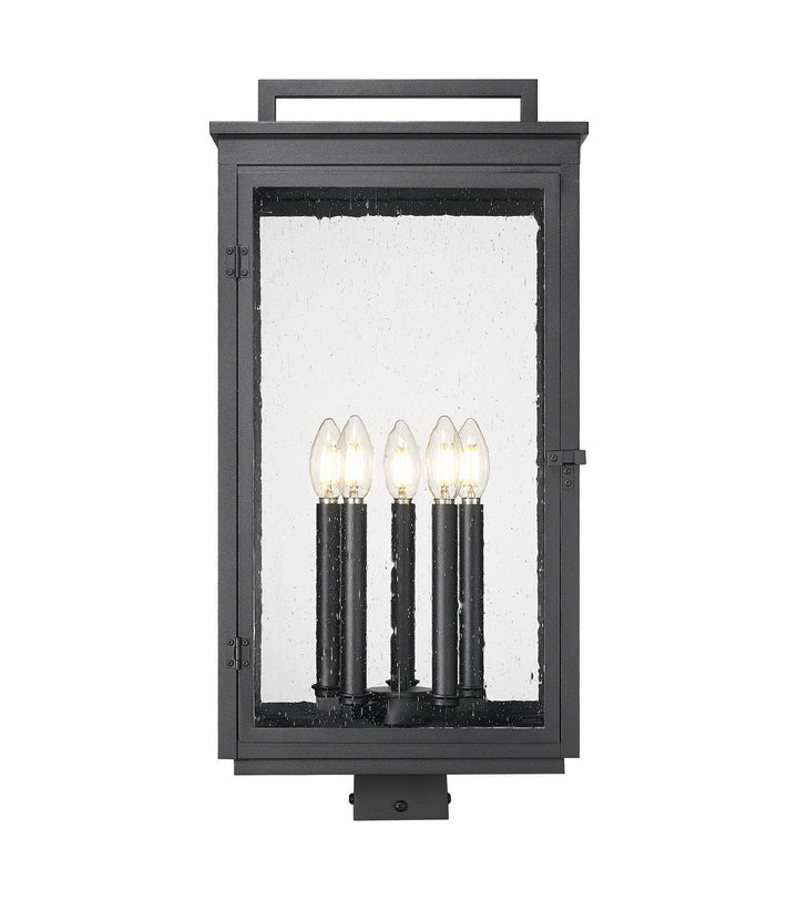 Z-Lite Canada - 5019PHXLS-BK - Five Light Outdoor Post Mount - Hartwell - Sand Black