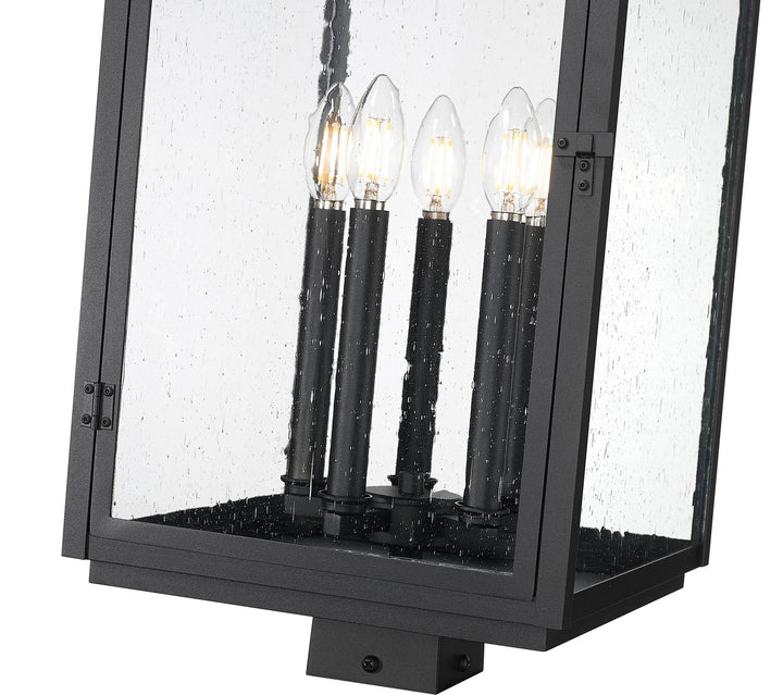 Z-Lite Canada - 5019PHXLS-BK - Five Light Outdoor Post Mount - Hartwell - Sand Black