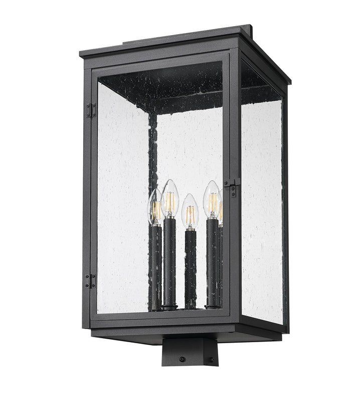 Z-Lite Canada - 5019PHXLS-BK - Five Light Outdoor Post Mount - Hartwell - Sand Black