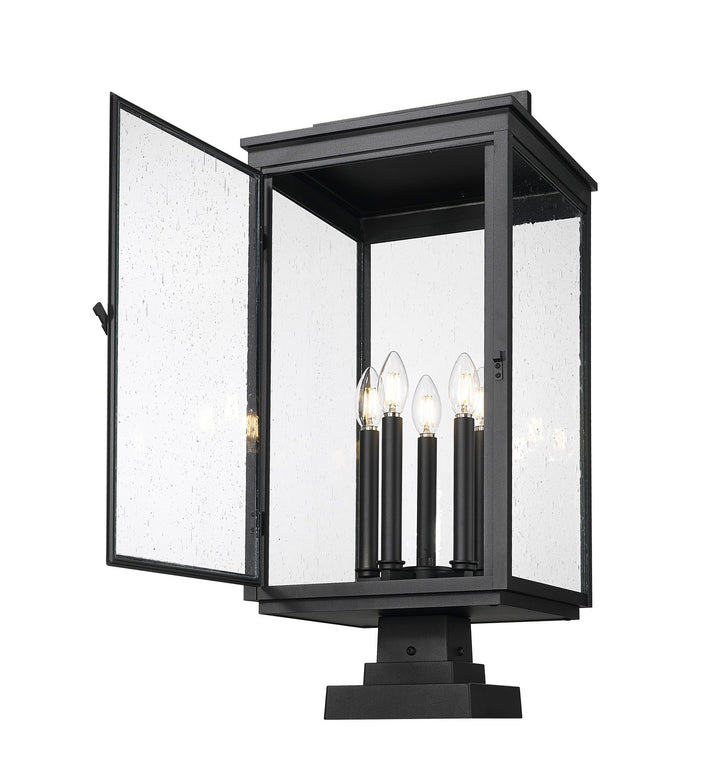 Z-Lite Canada - 5019PHXLS-SQPM-BK - Five Light Outdoor Pier Mount - Hartwell - Sand Black