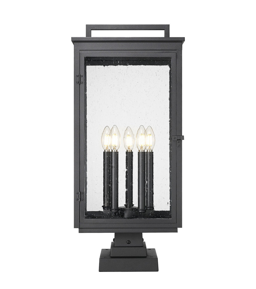 Z-Lite Canada - 5019PHXLS-SQPM-BK - Five Light Outdoor Pier Mount - Hartwell - Sand Black