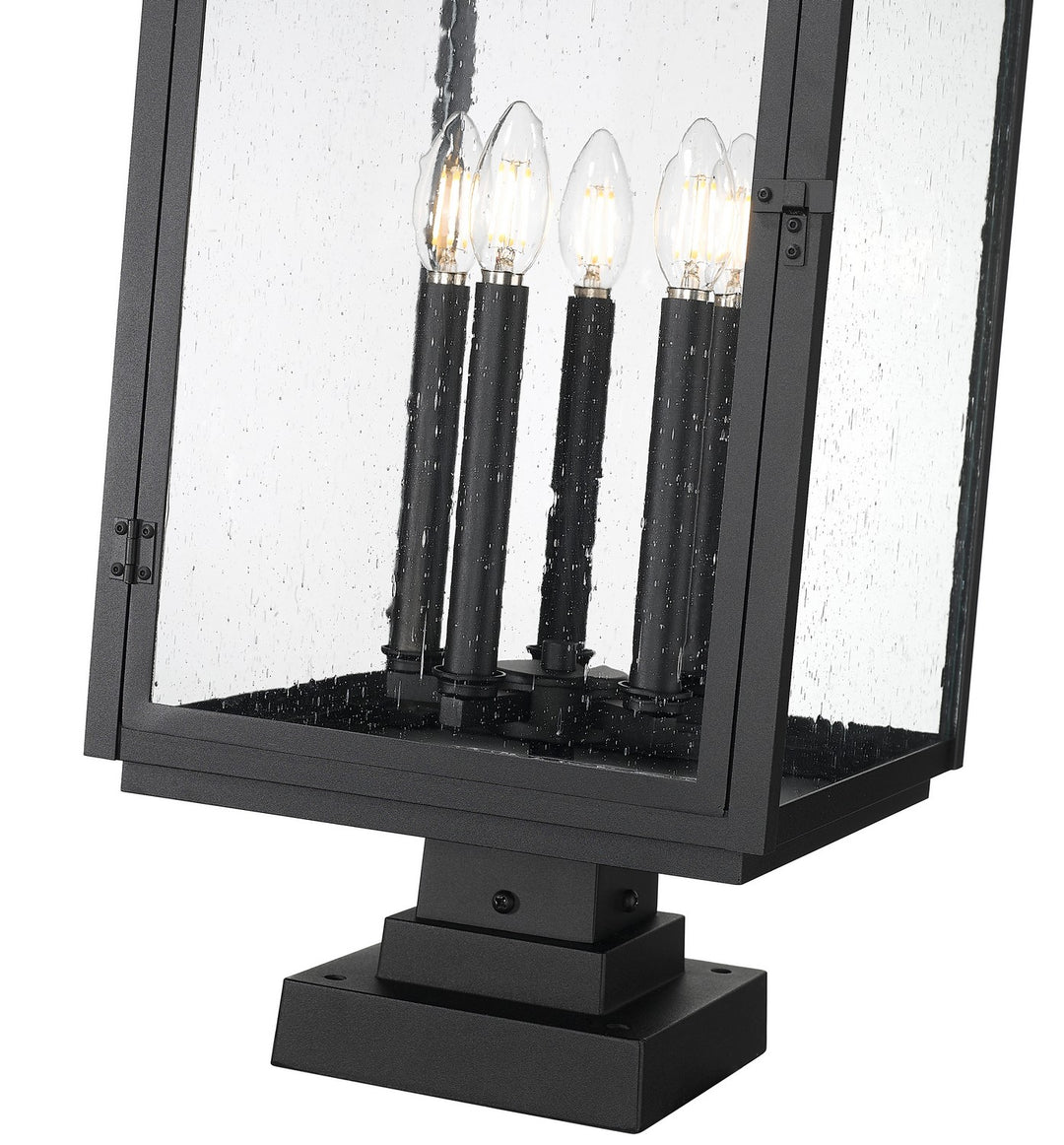 Z-Lite Canada - 5019PHXLS-SQPM-BK - Five Light Outdoor Pier Mount - Hartwell - Sand Black