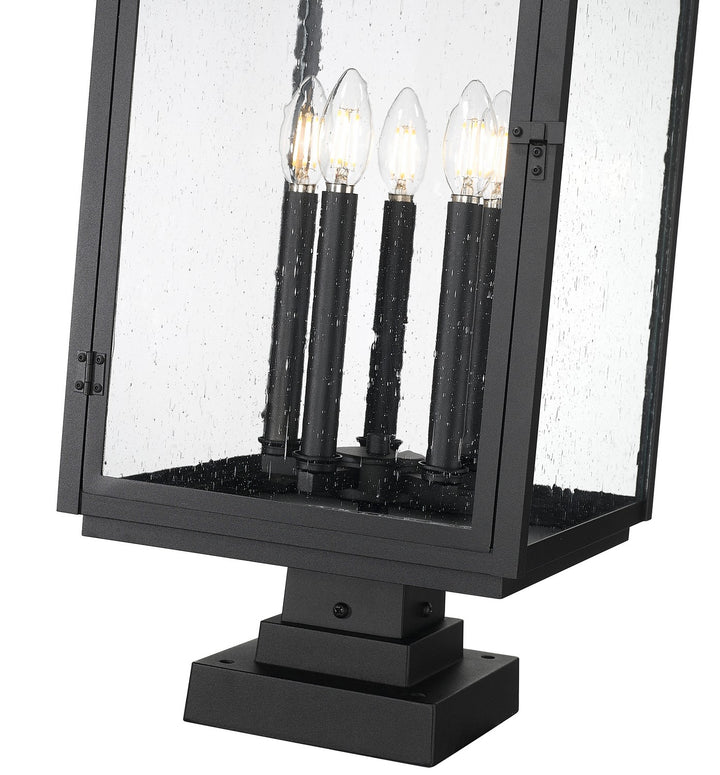 Z-Lite Canada - 5019PHXLS-SQPM-BK - Five Light Outdoor Pier Mount - Hartwell - Sand Black