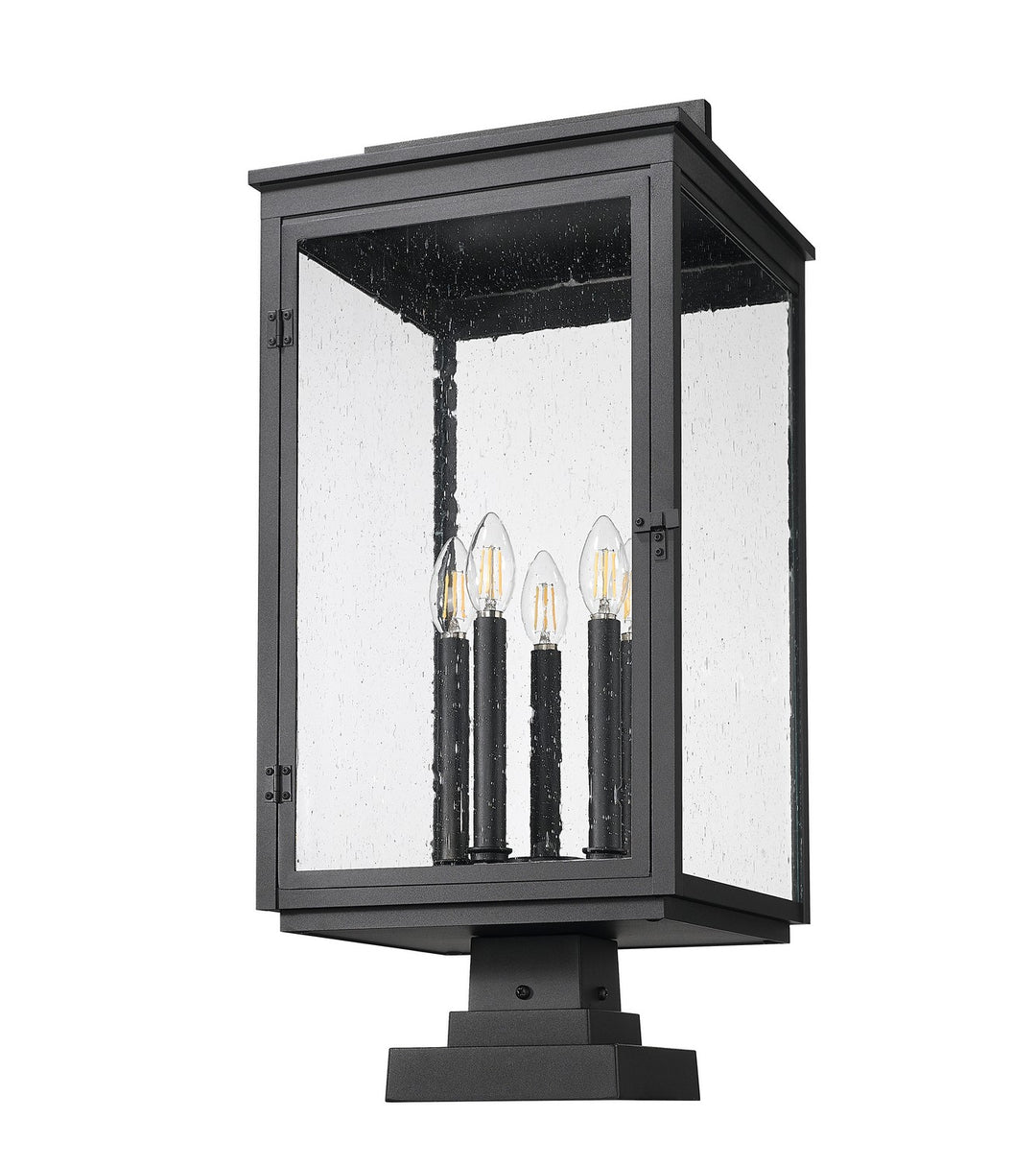 Z-Lite Canada - 5019PHXLS-SQPM-BK - Five Light Outdoor Pier Mount - Hartwell - Sand Black