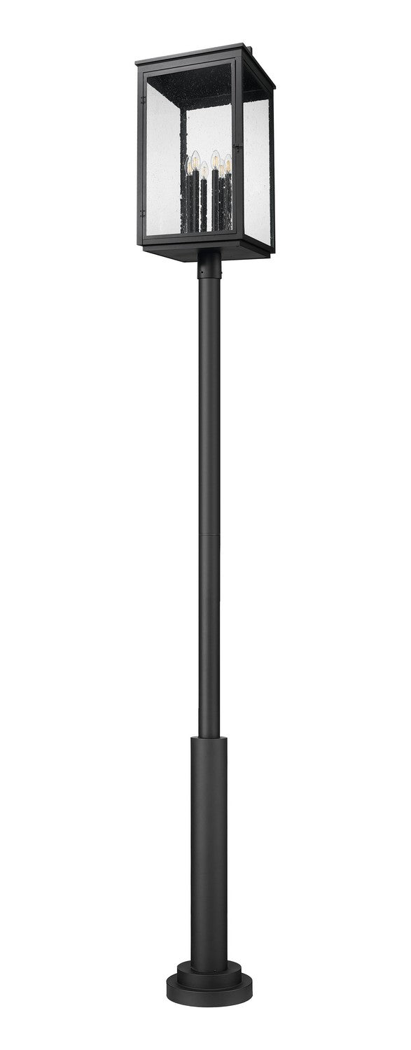 Z-Lite Canada - 5019PHXXLR-5010P-BK - Six Light Outdoor Post Mount - Hartwell - Sand Black