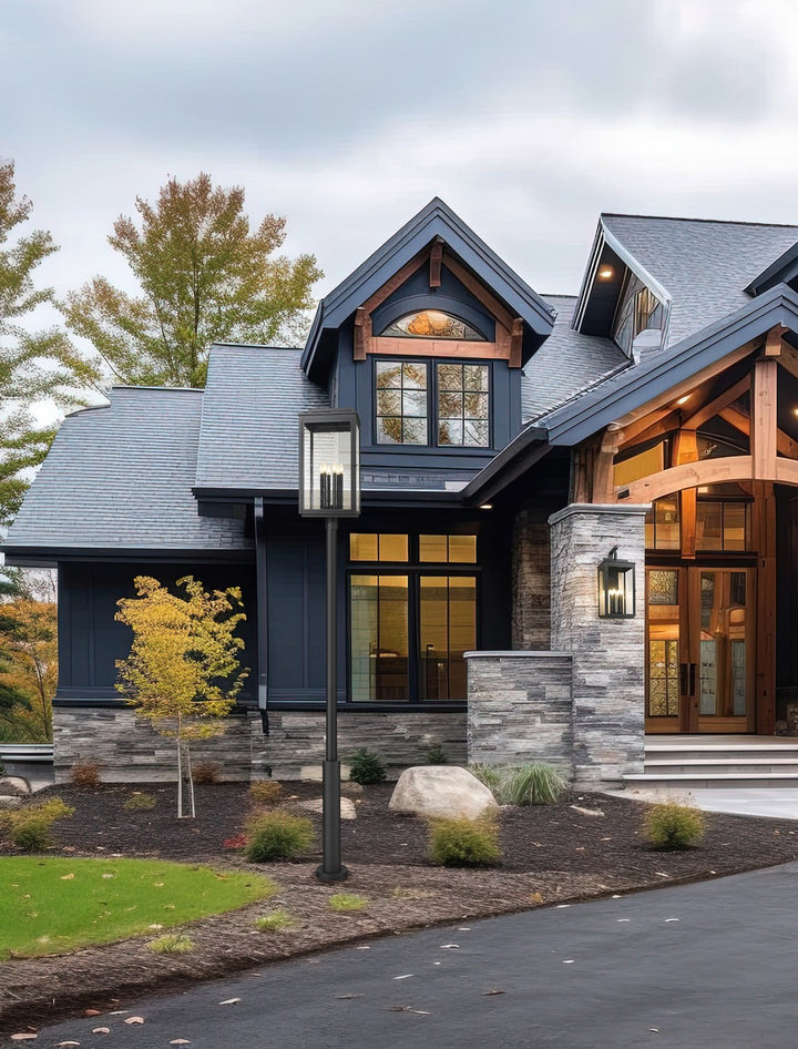 Z-Lite Canada - 5019PHXXLR-5010P-BK - Six Light Outdoor Post Mount - Hartwell - Sand Black