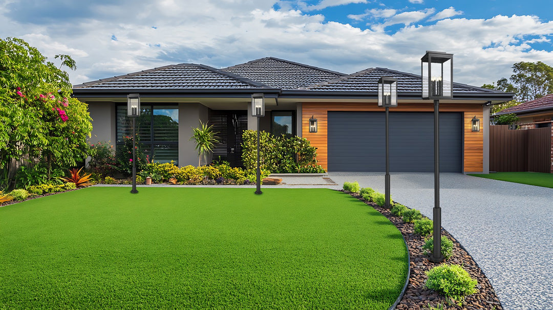 Z-Lite Canada - 5019PHXXLR-5010P-BK - Six Light Outdoor Post Mount - Hartwell - Sand Black