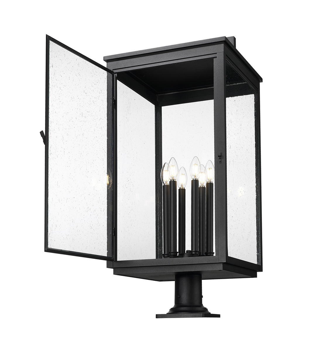 Z-Lite Canada - 5019PHXXLR-533PM-BK - Six Light Outdoor Pier Mount - Hartwell - Sand Black