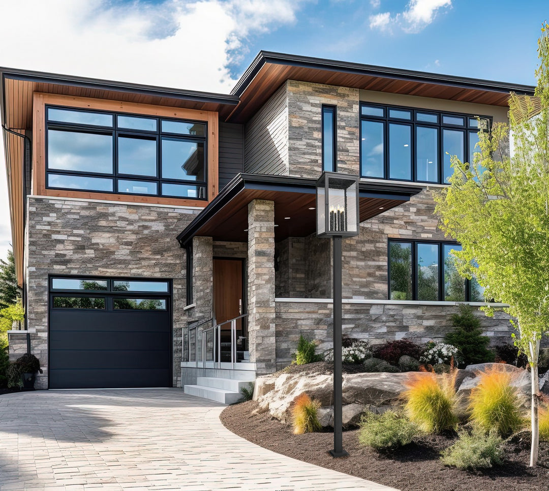 Z-Lite Canada - 5019PHXXLS-536P-BK - Six Light Outdoor Post Mount - Hartwell - Sand Black