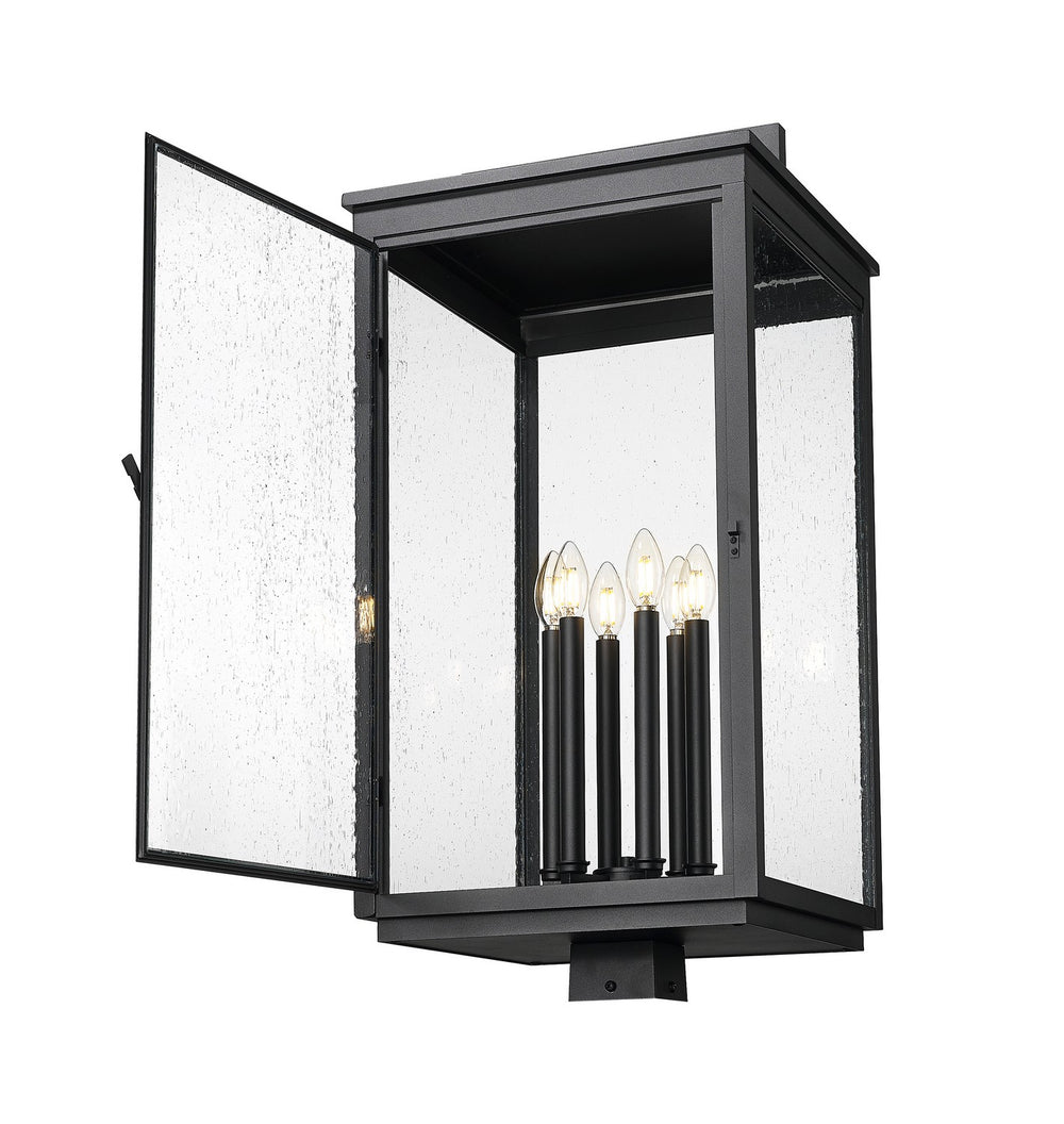 Z-Lite Canada - 5019PHXXLS-BK - Six Light Outdoor Post Mount - Hartwell - Sand Black