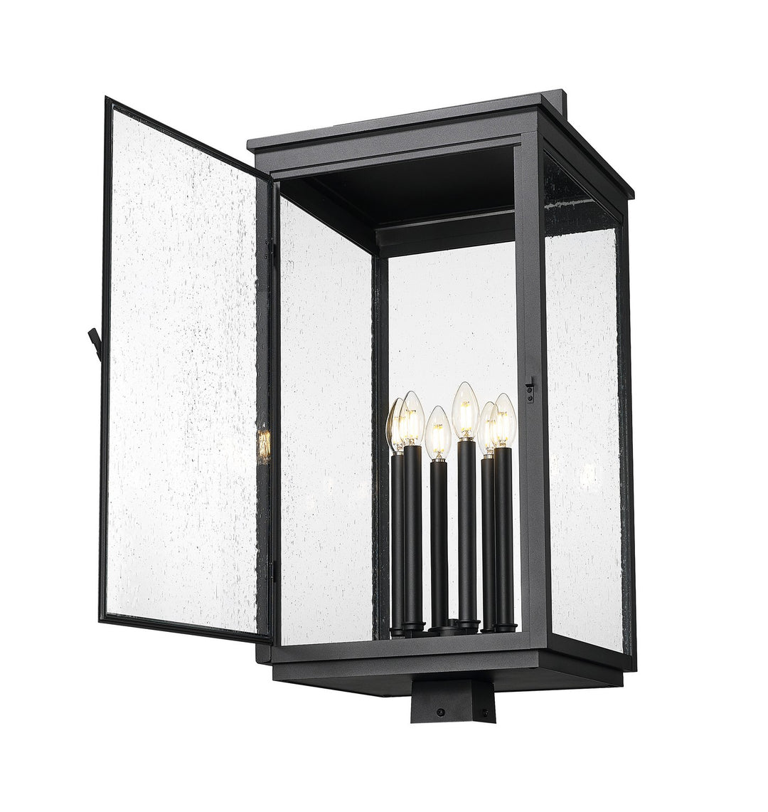 Z-Lite Canada - 5019PHXXLS-BK - Six Light Outdoor Post Mount - Hartwell - Sand Black