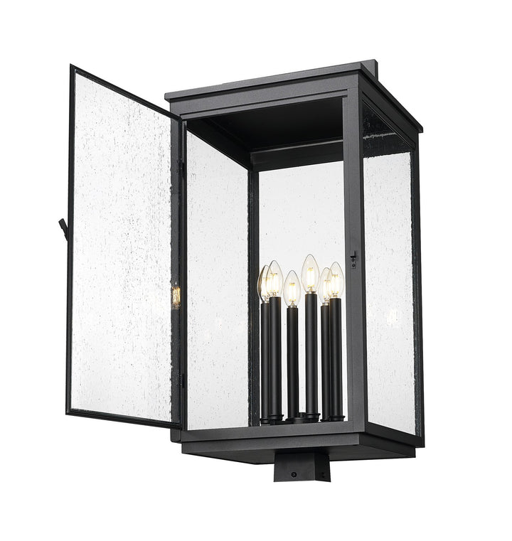 Z-Lite Canada - 5019PHXXLS-BK - Six Light Outdoor Post Mount - Hartwell - Sand Black