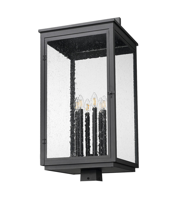 Z-Lite Canada - 5019PHXXLS-BK - Six Light Outdoor Post Mount - Hartwell - Sand Black