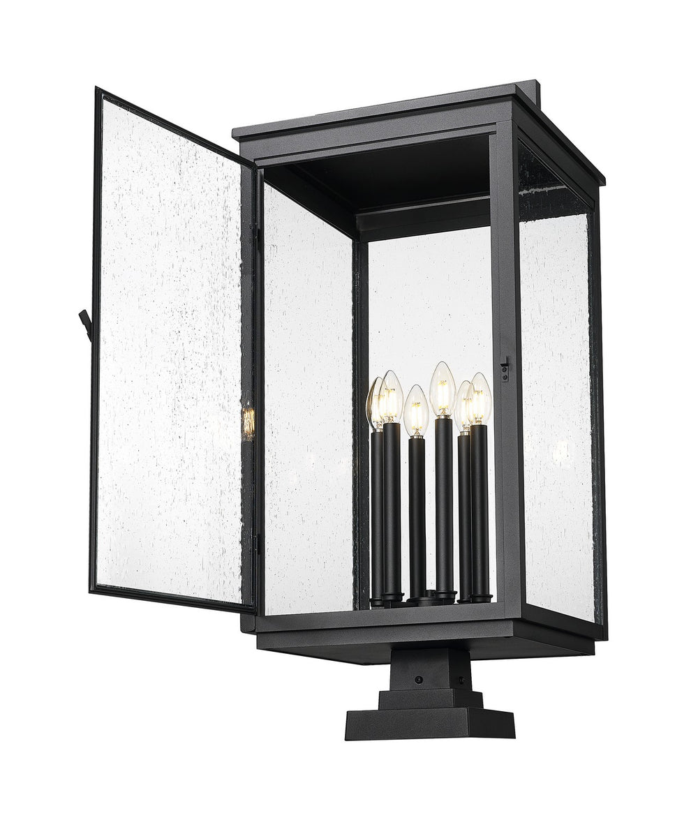 Z-Lite Canada - 5019PHXXLS-SQPM-BK - Six Light Outdoor Pier Mount - Hartwell - Sand Black