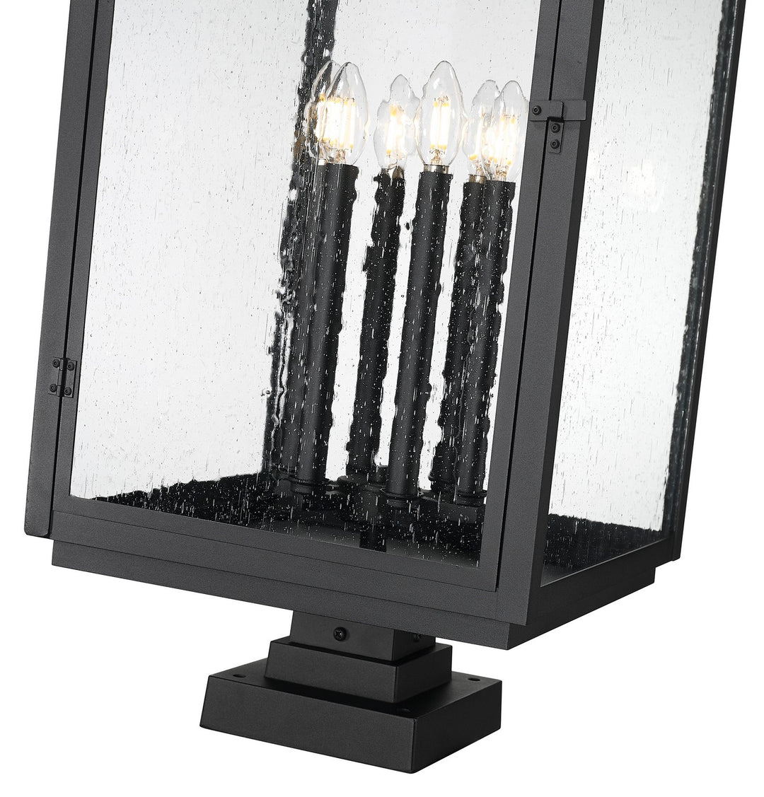 Z-Lite Canada - 5019PHXXLS-SQPM-BK - Six Light Outdoor Pier Mount - Hartwell - Sand Black
