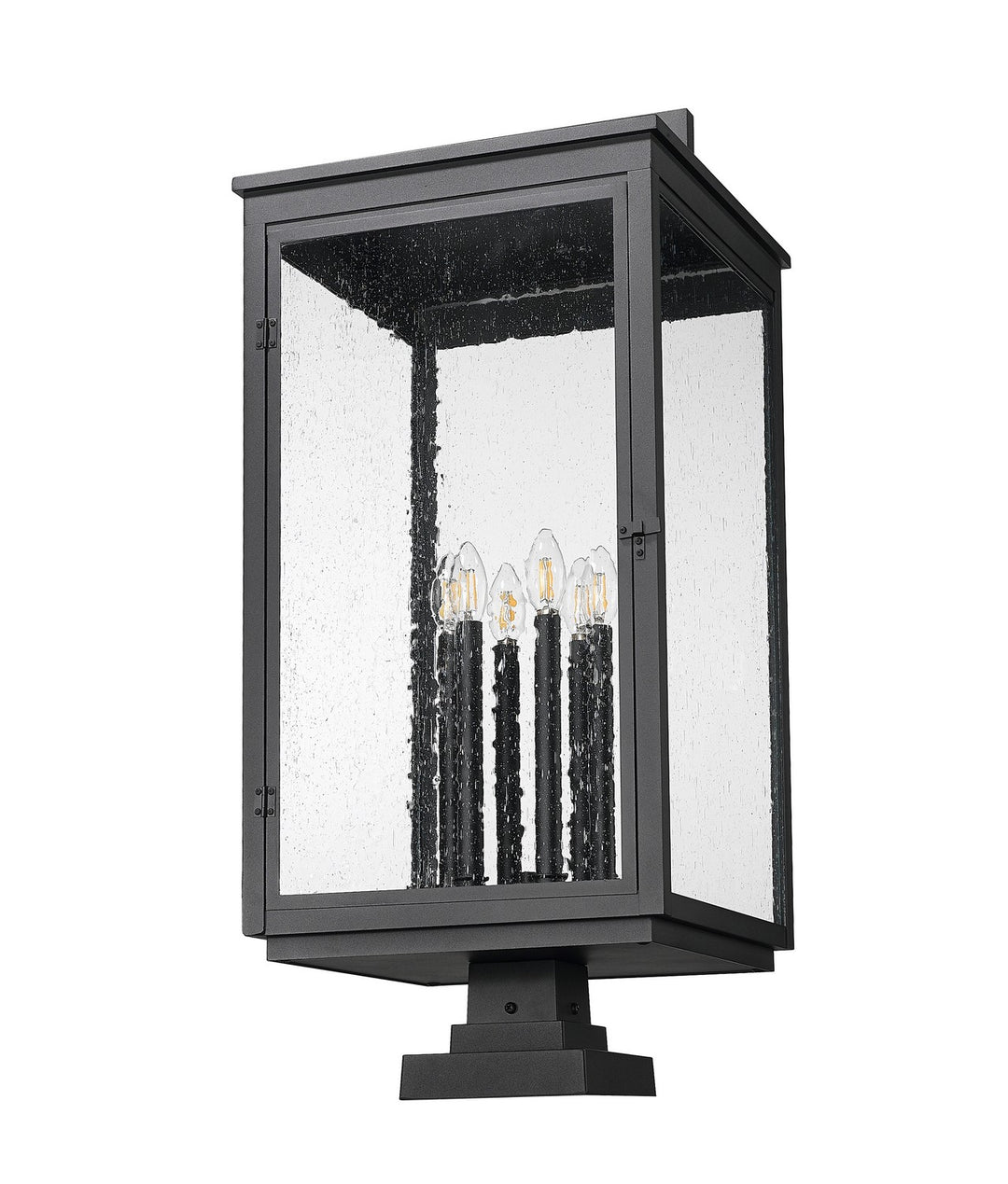 Z-Lite Canada - 5019PHXXLS-SQPM-BK - Six Light Outdoor Pier Mount - Hartwell - Sand Black