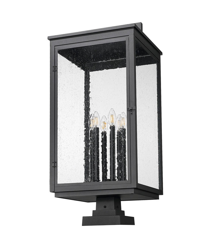 Z-Lite Canada - 5019PHXXLS-SQPM-BK - Six Light Outdoor Pier Mount - Hartwell - Sand Black
