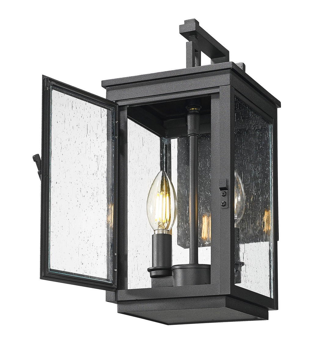 Z-Lite Canada - 5019S-BK - Two Light Outdoor Wall Mount - Hartwell - Sand Black