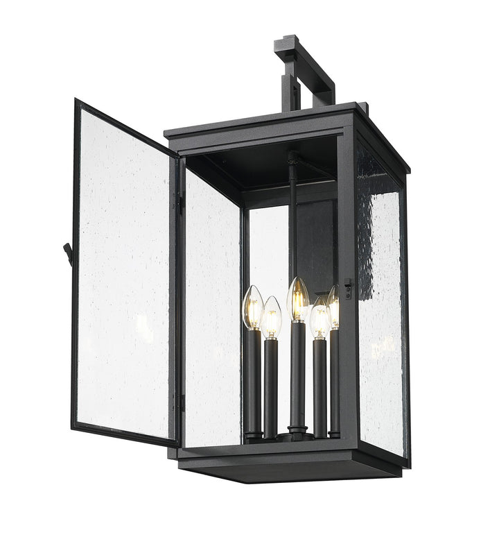 Z-Lite Canada - 5019XL-BK - Five Light Outdoor Wall Mount - Hartwell - Sand Black
