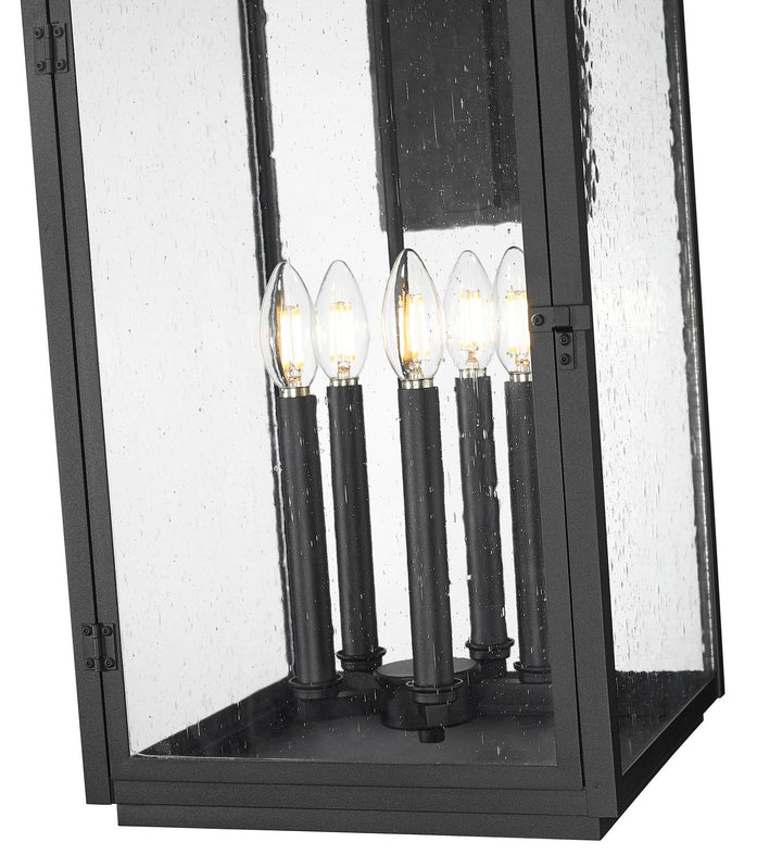 Z-Lite Canada - 5019XL-BK - Five Light Outdoor Wall Mount - Hartwell - Sand Black