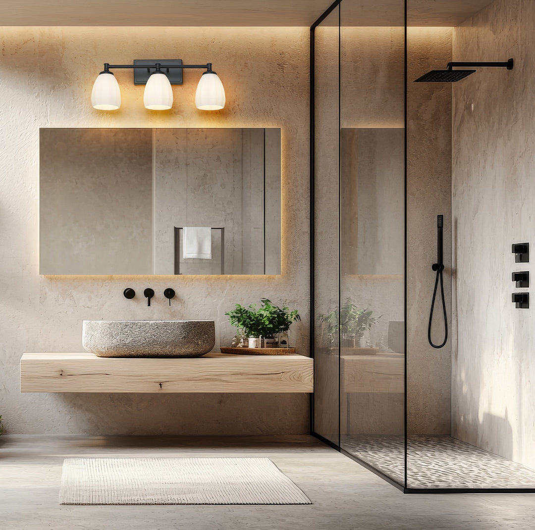 Z-Lite Canada - 7004-3V-MB - Three Light Vanity - Oren - Matte Black