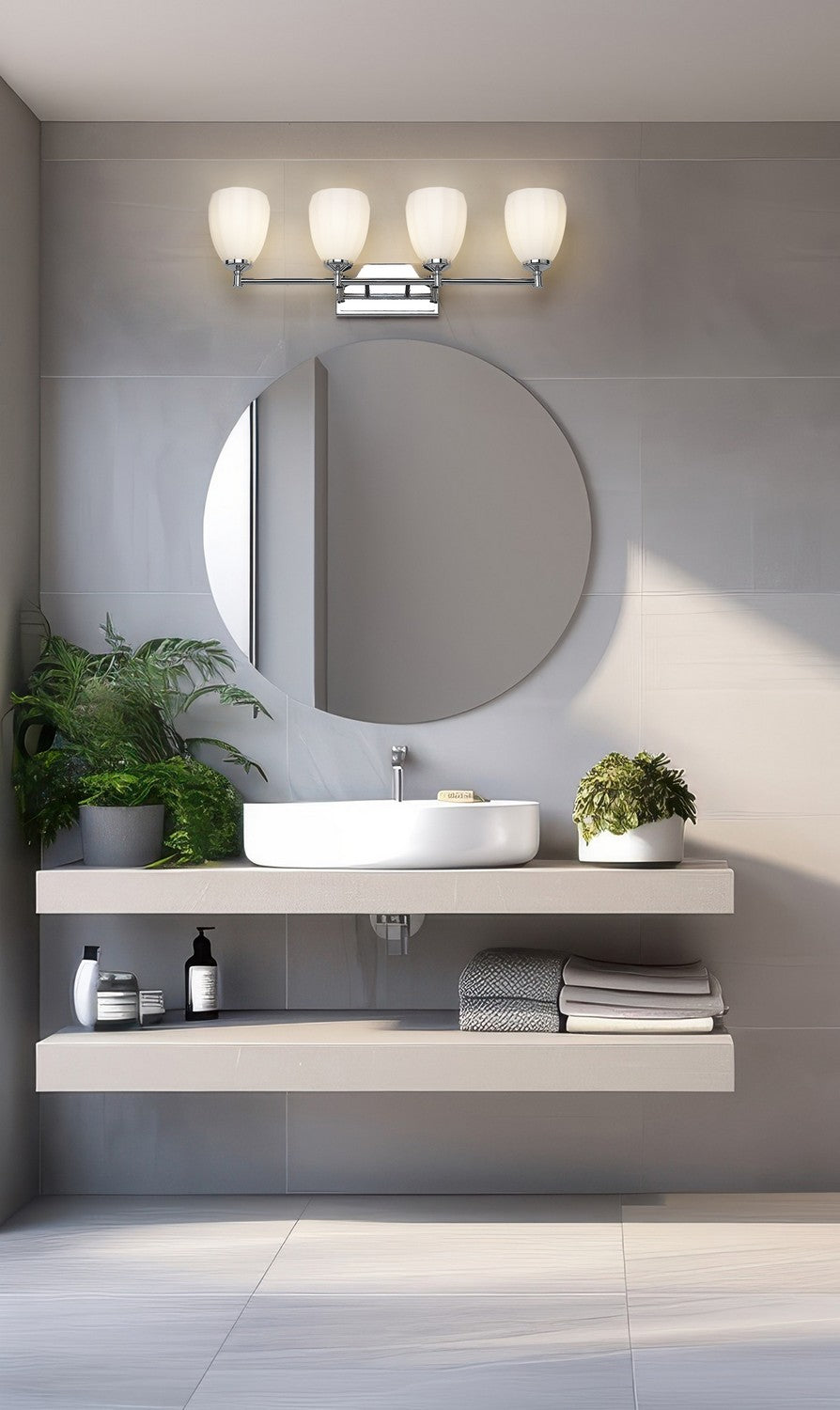 Z-Lite Canada - 7004-4V-CH - Four Light Vanity - Oren - Chrome