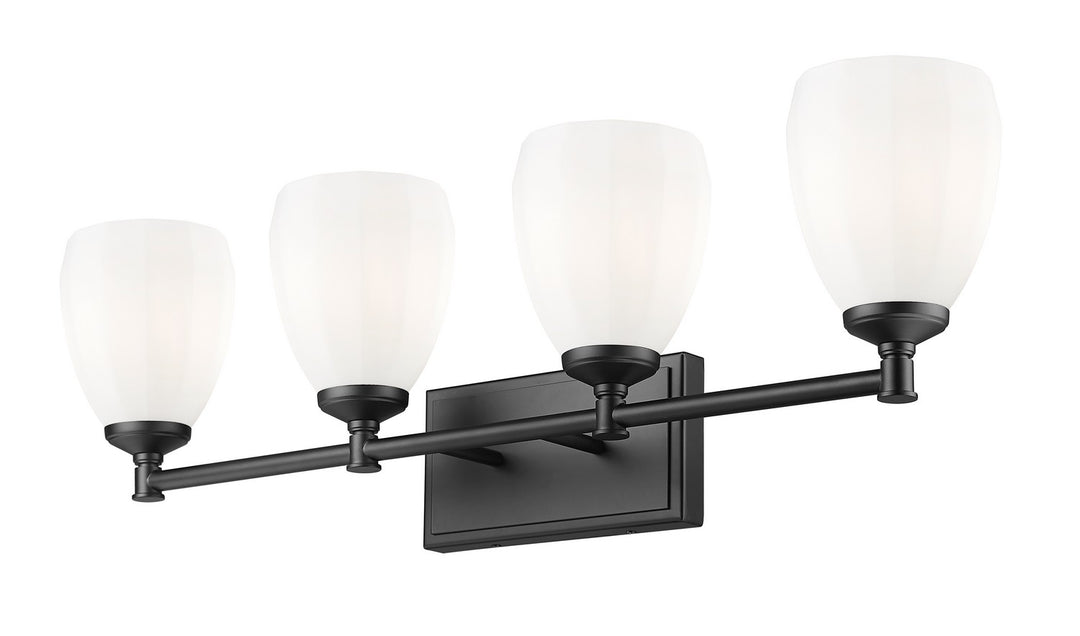 Z-Lite Canada - 7004-4V-MB - Four Light Vanity - Oren - Matte Black