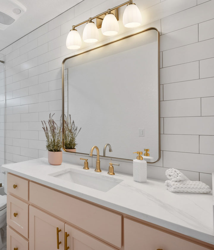 Z-Lite Canada - 7004-4V-MGLD - Four Light Vanity - Oren - Modern Gold
