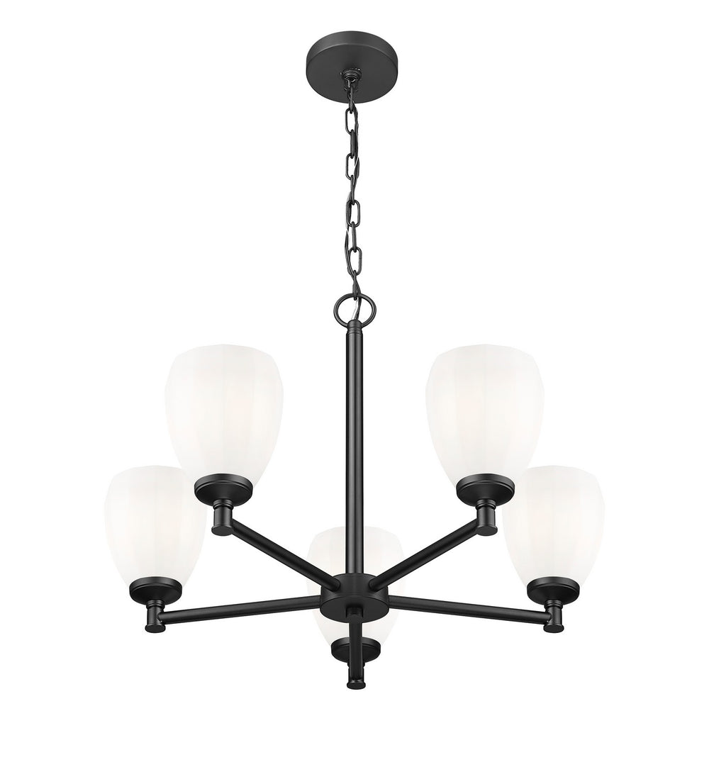 Z-Lite Canada - 7004-5MB - Five Light Chandelier - Oren - Matte Black