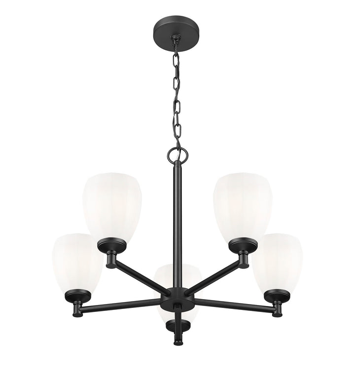 Z-Lite Canada - 7004-5MB - Five Light Chandelier - Oren - Matte Black