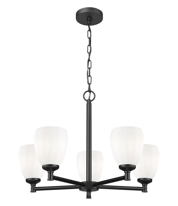 Z-Lite Canada - 7004-5MB - Five Light Chandelier - Oren - Matte Black