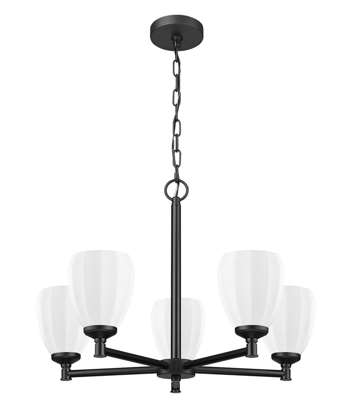 Z-Lite Canada - 7004-5MB - Five Light Chandelier - Oren - Matte Black