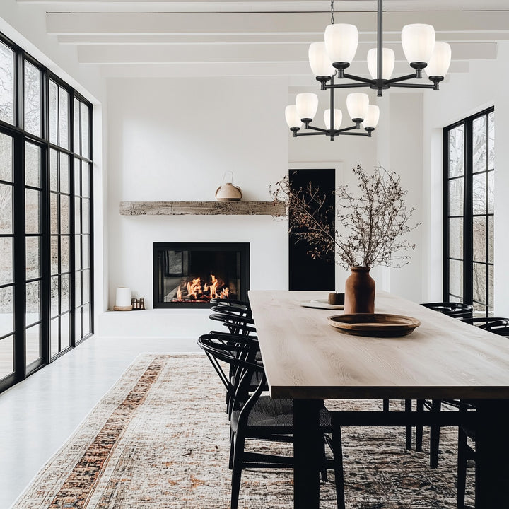 Z-Lite Canada - 7004-5MB - Five Light Chandelier - Oren - Matte Black