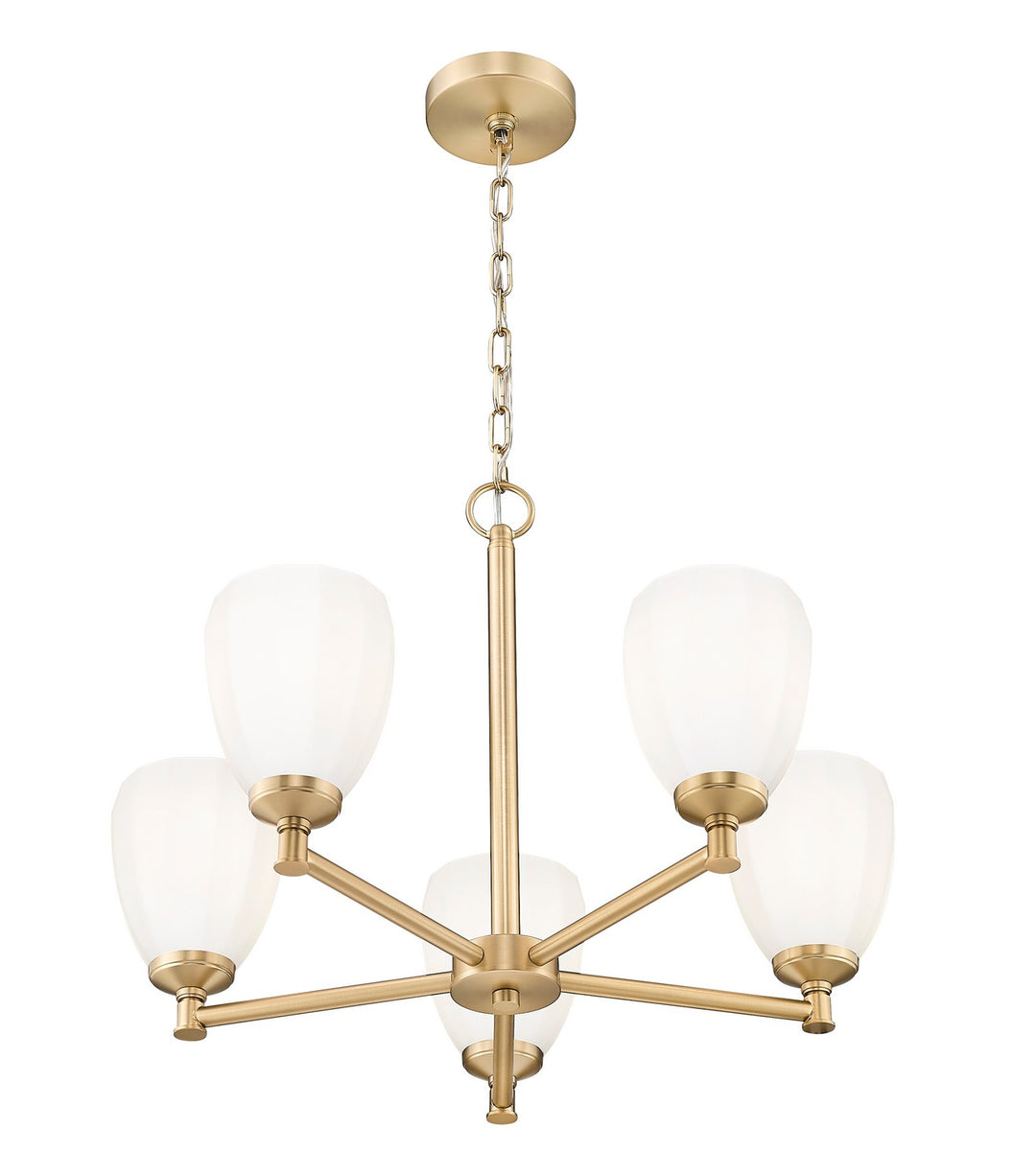 Z-Lite Canada - 7004-5MGLD - Five Light Chandelier - Oren - Modern Gold