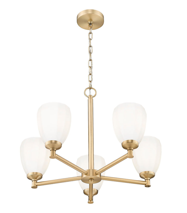 Z-Lite Canada - 7004-5MGLD - Five Light Chandelier - Oren - Modern Gold
