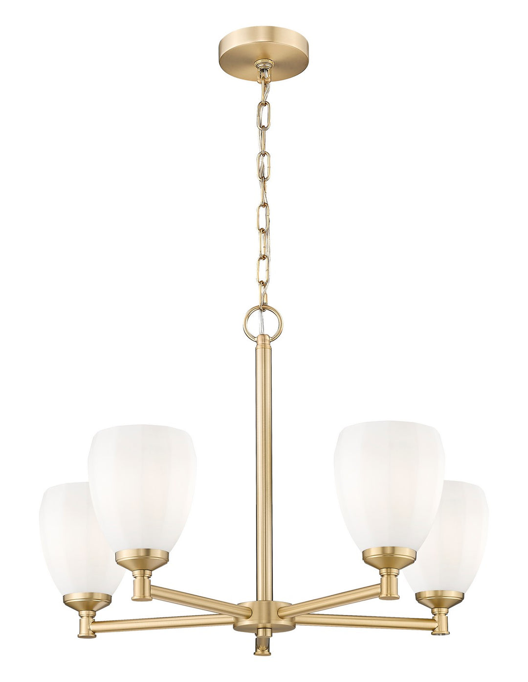 Z-Lite Canada - 7004-5MGLD - Five Light Chandelier - Oren - Modern Gold